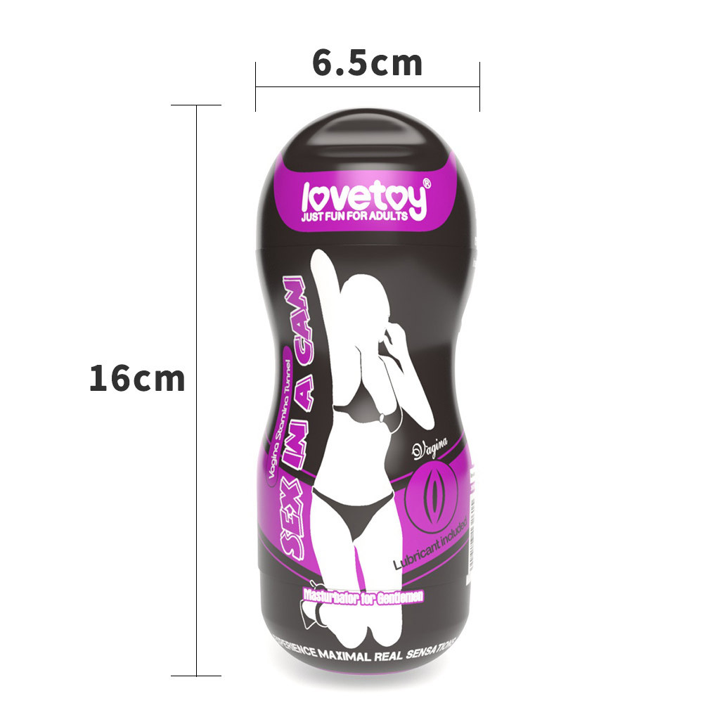 LoveToy Sex In A Can Vagina Stamina Tunnel Vibrating Pocket Pussy | UberKinky