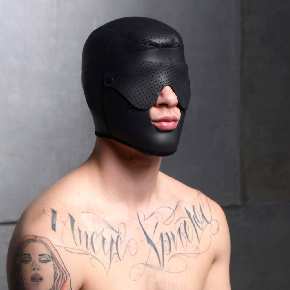 Master Series Scorpion Hood With Removable Blindfold and Face Mask | UberKinky
