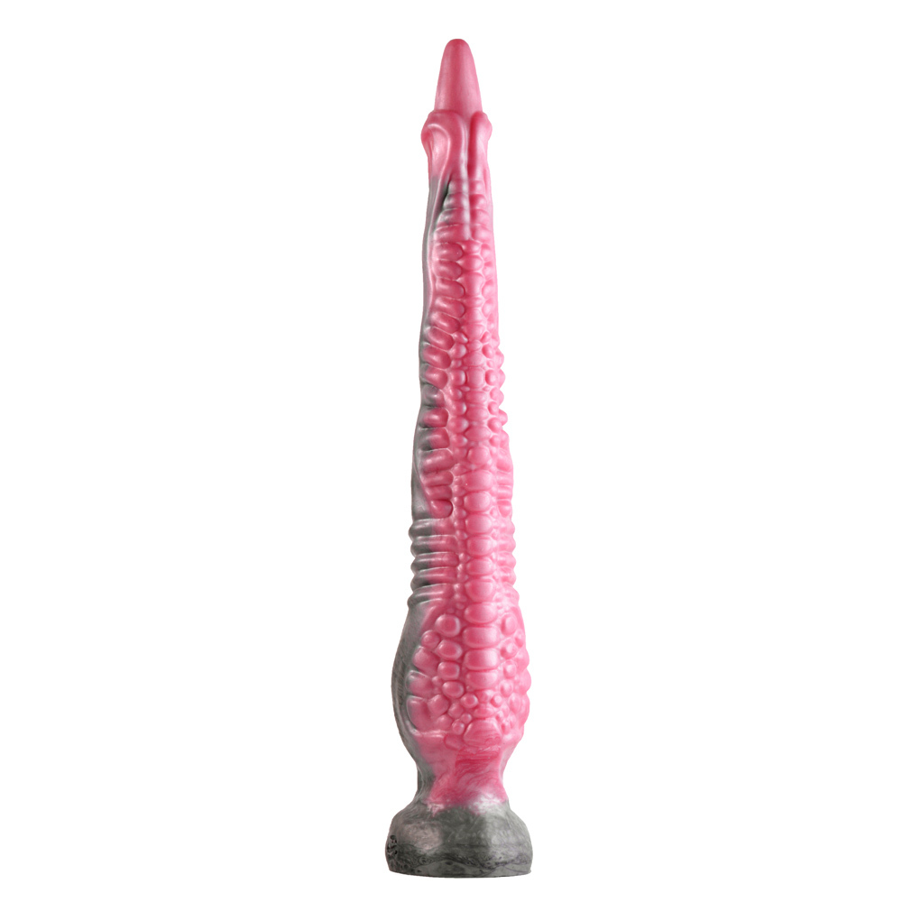 Sinnovator Rhino Depth Trainer Platinum Silicone Dildo 11.2 Inches to 22.8 Inches (3 Sizes) | UberKinky