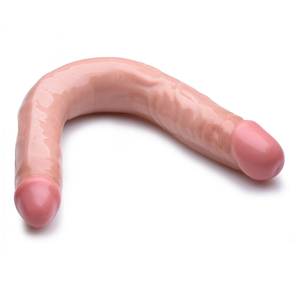 Sex Flesh Realistic Double Dong 13 Inches and 16 Inches (2 Sizes) | UberKinky