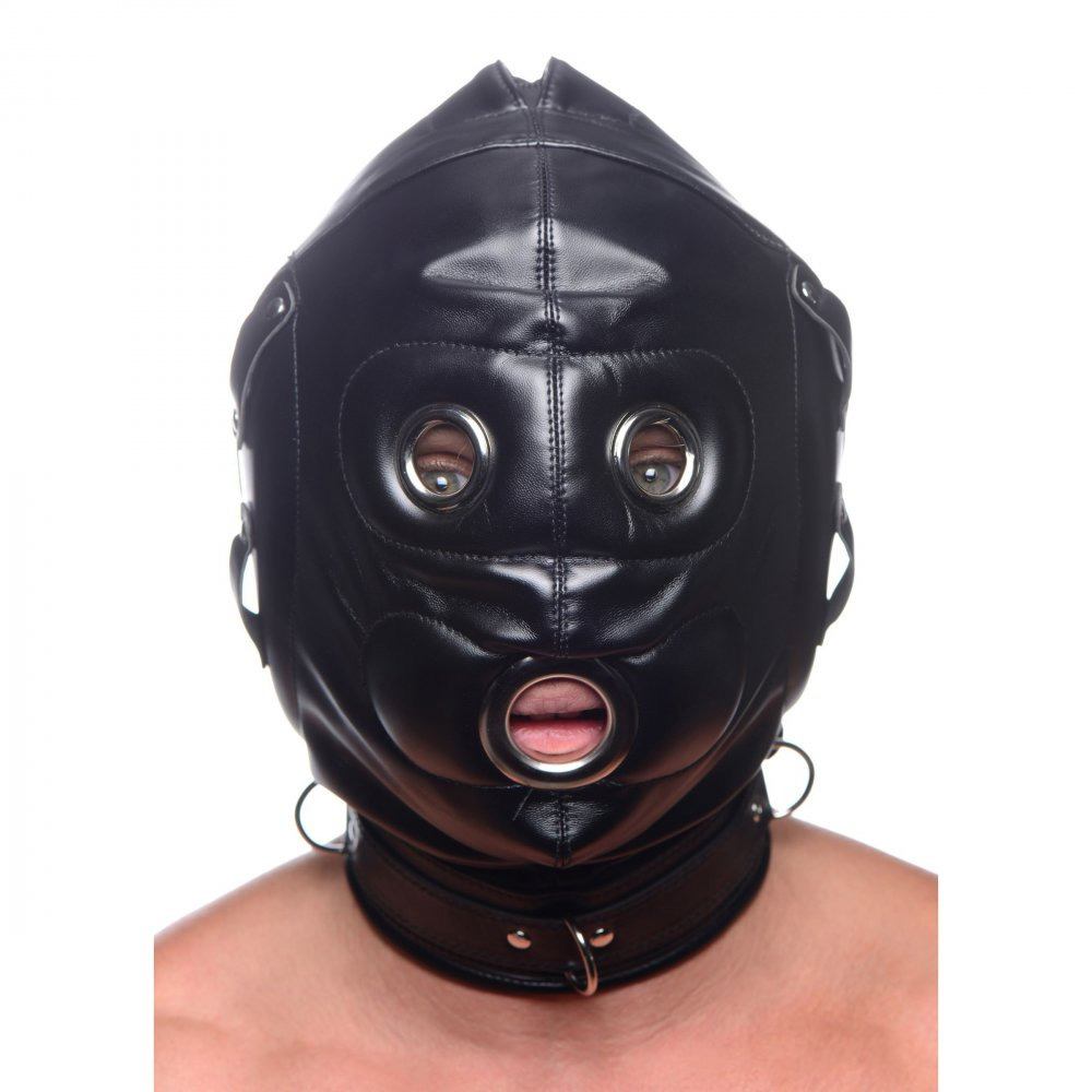 Strict Bondage Hood with Penis Gag | UberKinky