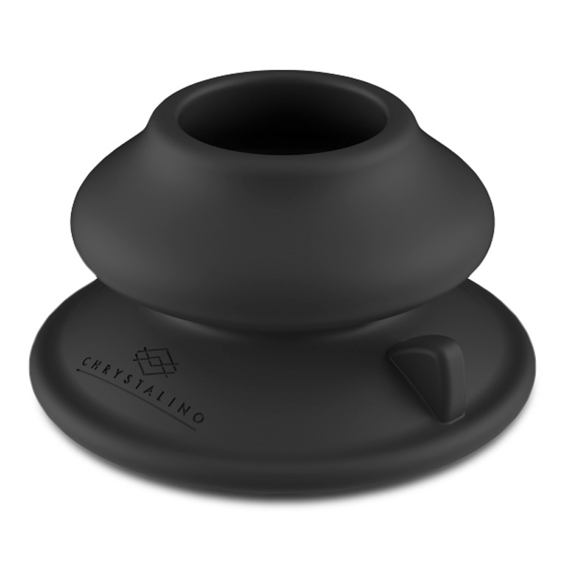 Chrystalino Pluggy Rechargeable Glass Vibrator with Suction Cup and Remote | UberKinky