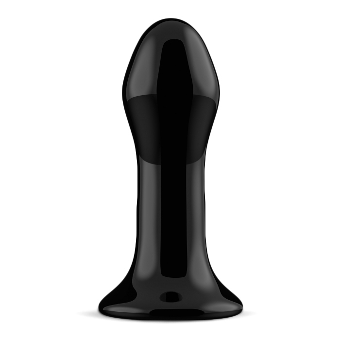 Chrystalino Pluggy Rechargeable Glass Vibrator with Suction Cup and Remote | UberKinky
