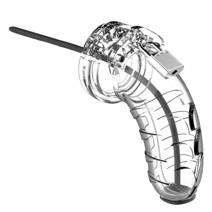 Mancage Model 16 Chastity Cage with Silicone Urethral Sound | UberKinky