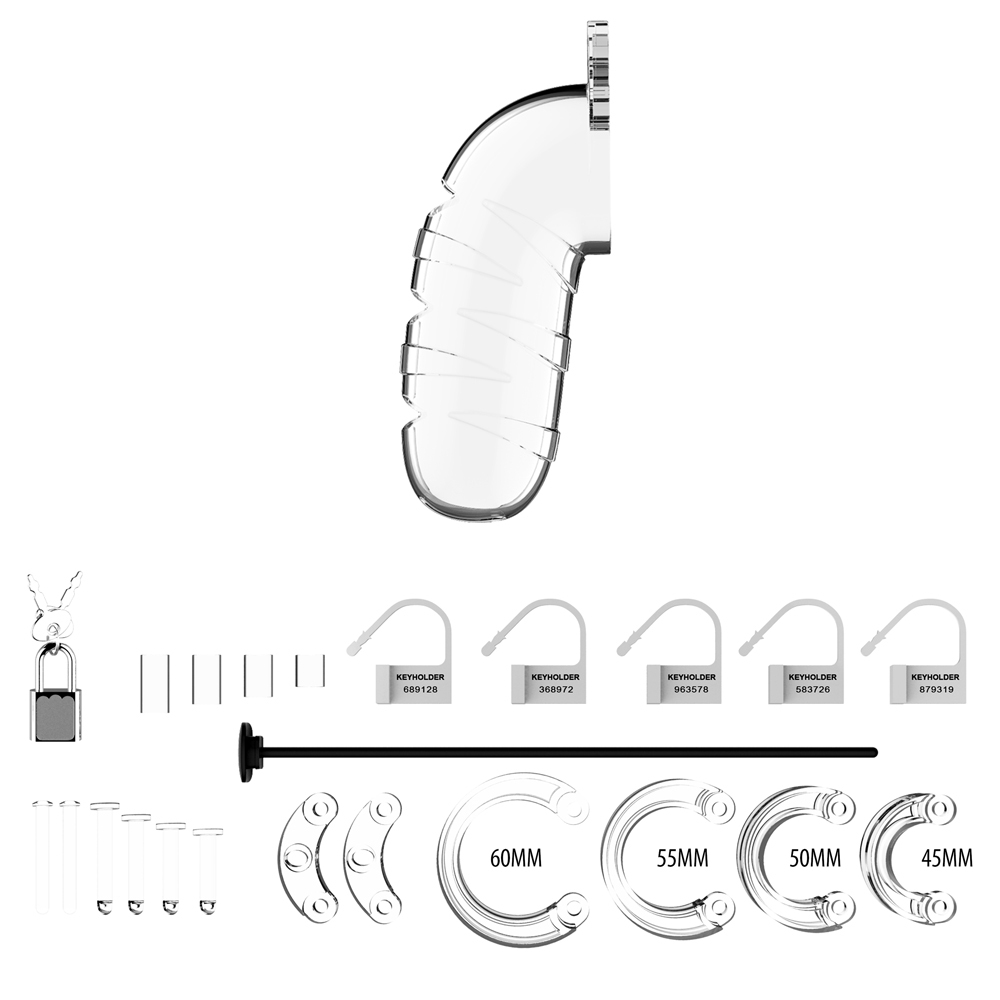 Mancage 17 Chastity Cage with Silicone Urethral Sound | UberKinky