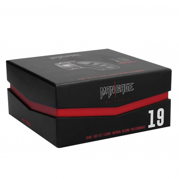 Mancage 19 Silicone Chastity Cage Ballsplitter | UberKinky