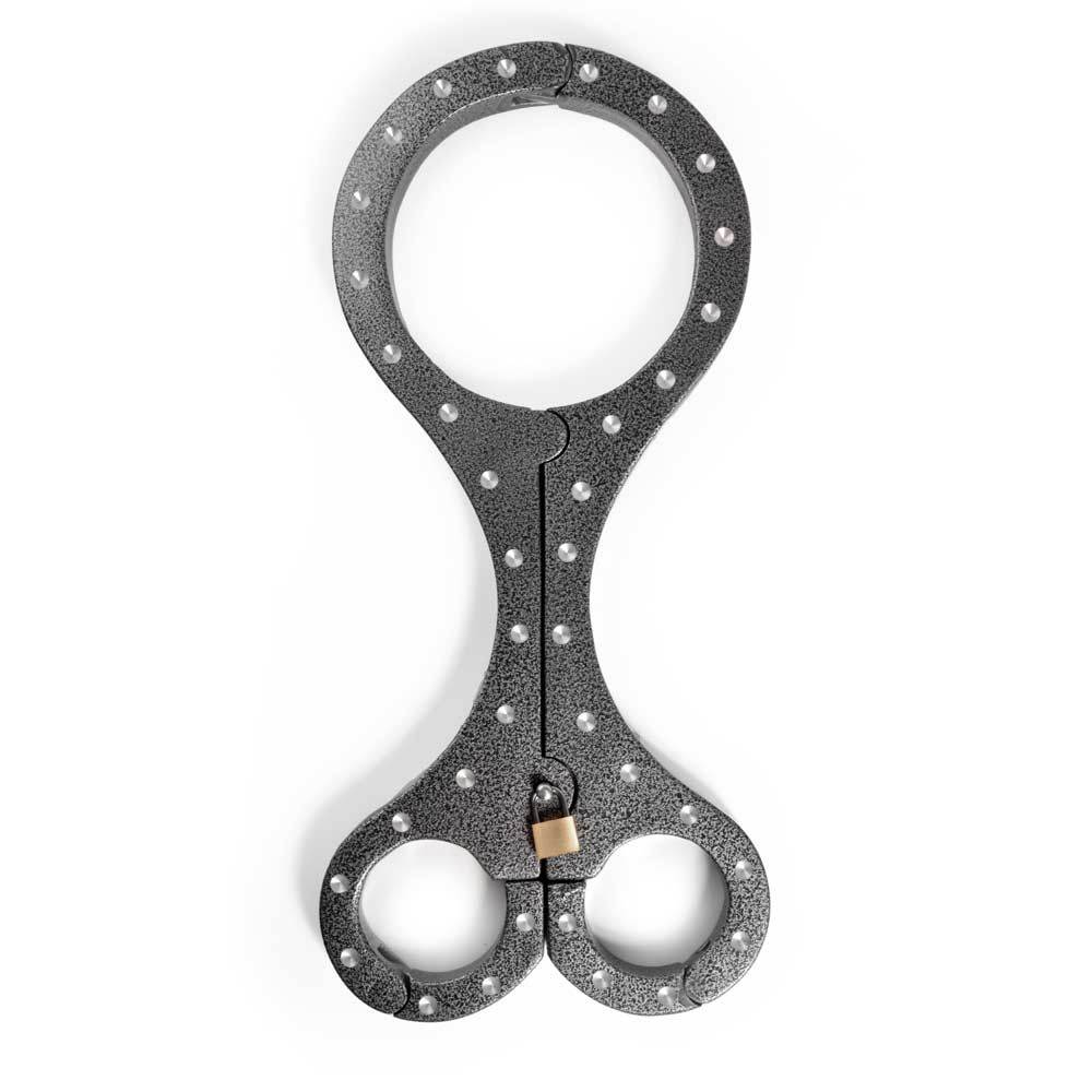 UberKinky BDSM Fiddle Heavy Steel Neck & Wrist Restraint | UberKinky
