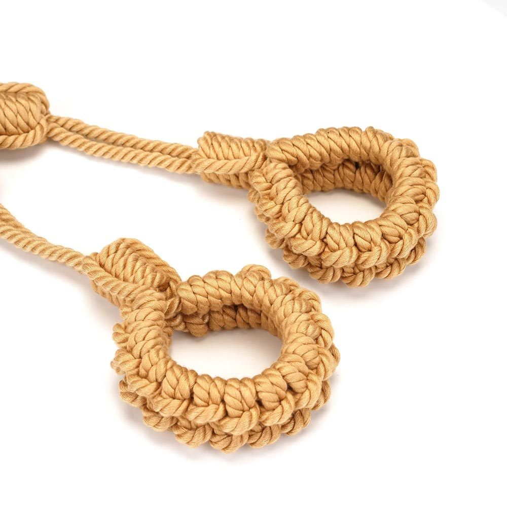 Liebe Seele Bound You II Rope Wrist Cuffs to Collar Restraint | UberKinky