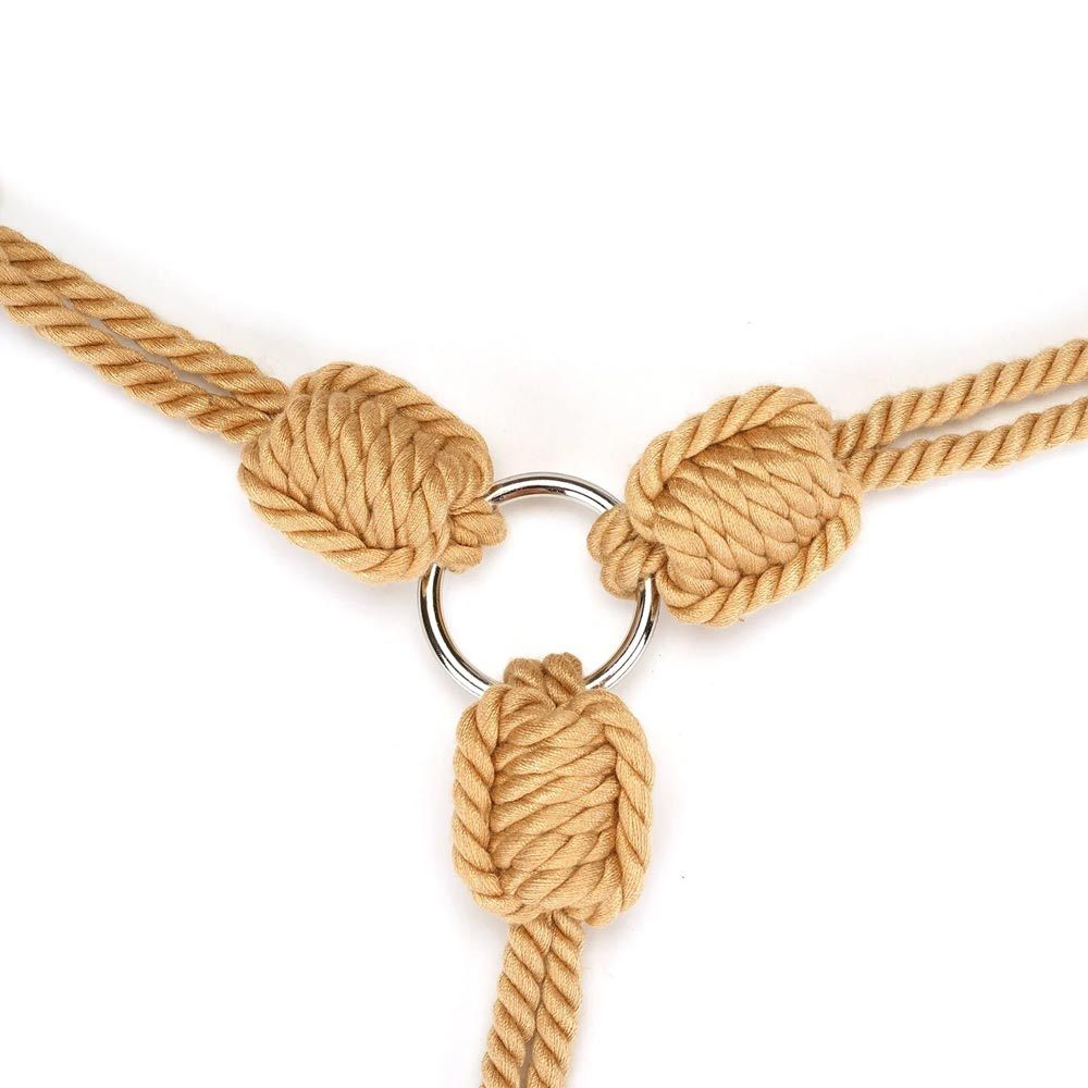 Liebe Seele Bound You II Rope Wrist Cuffs to Collar Restraint | UberKinky