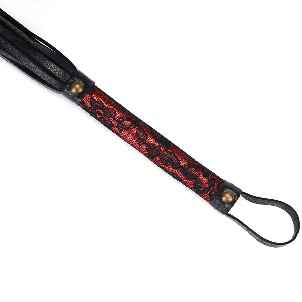 Liebe Seele Victorian Garden Lace and PU Flogger | UberKinky