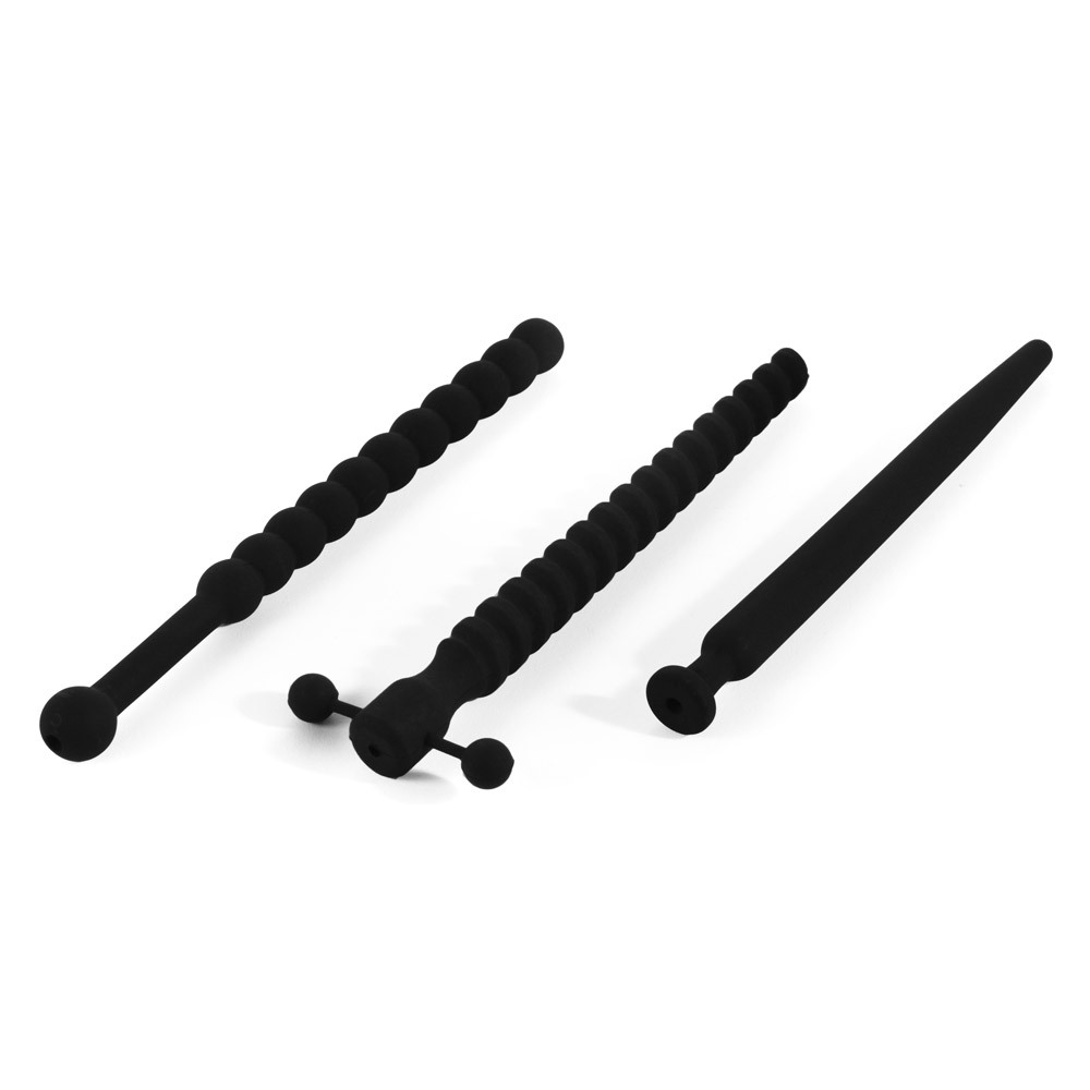 UberKinky XL Slide In Silicone Penis Plug Set | UberKinky