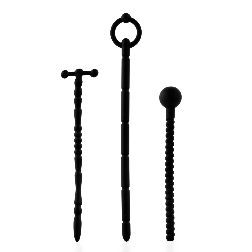 UberKinky Slide In Silicone Urethral Sound Training Set | UberKinky