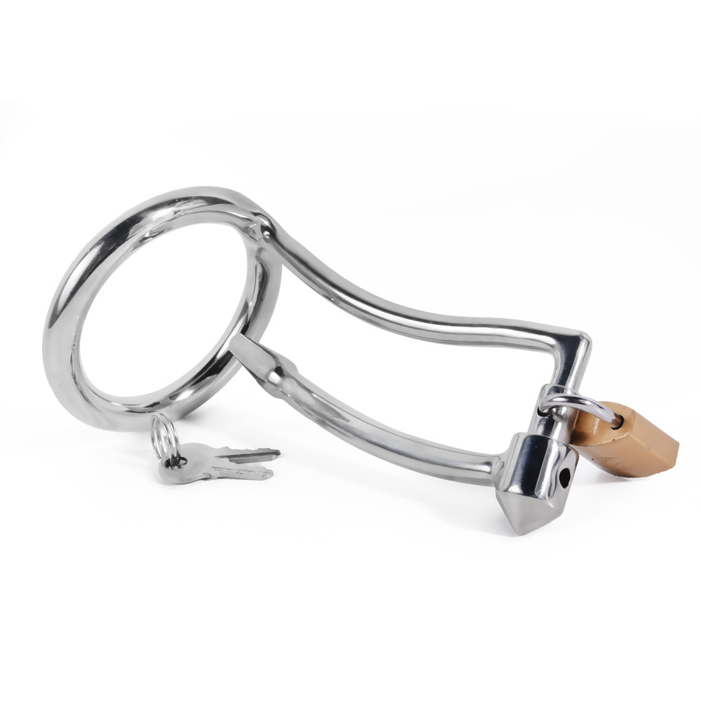 UberKinky Enslaved Cock Cage With Penis Plug | UberKinky