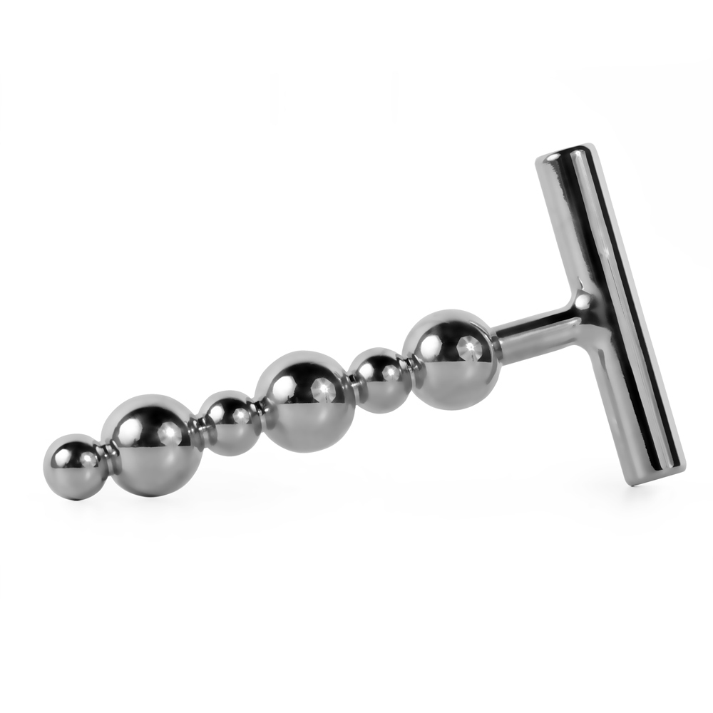UberKinky Keep Rollin' Steel Anal Beads | UberKinky