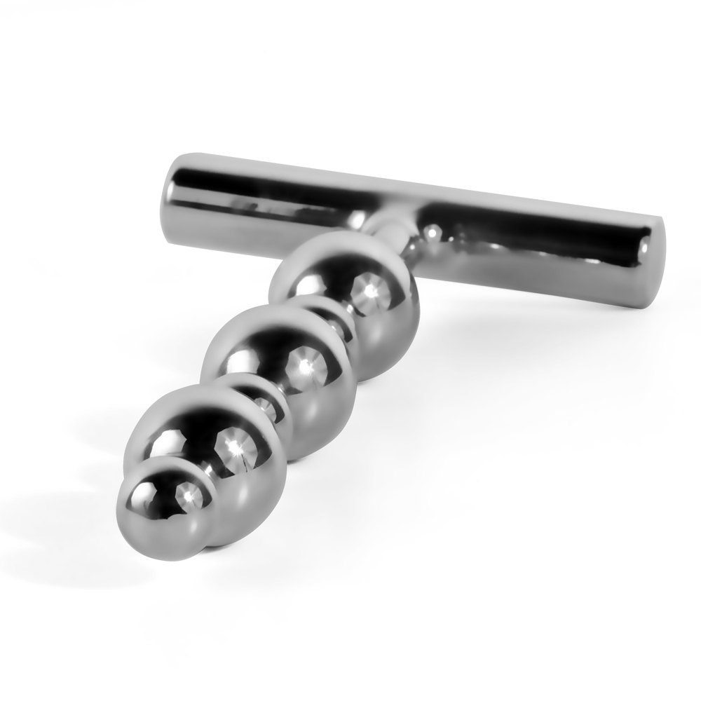 UberKinky Keep Rollin' Steel Anal Beads | UberKinky