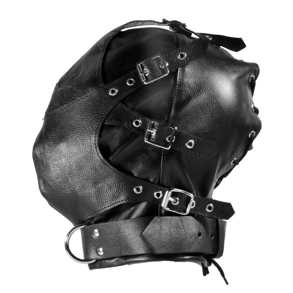 UberKinky Blackout Bondage Hood with Blindfold & Muzzle | UberKinky
