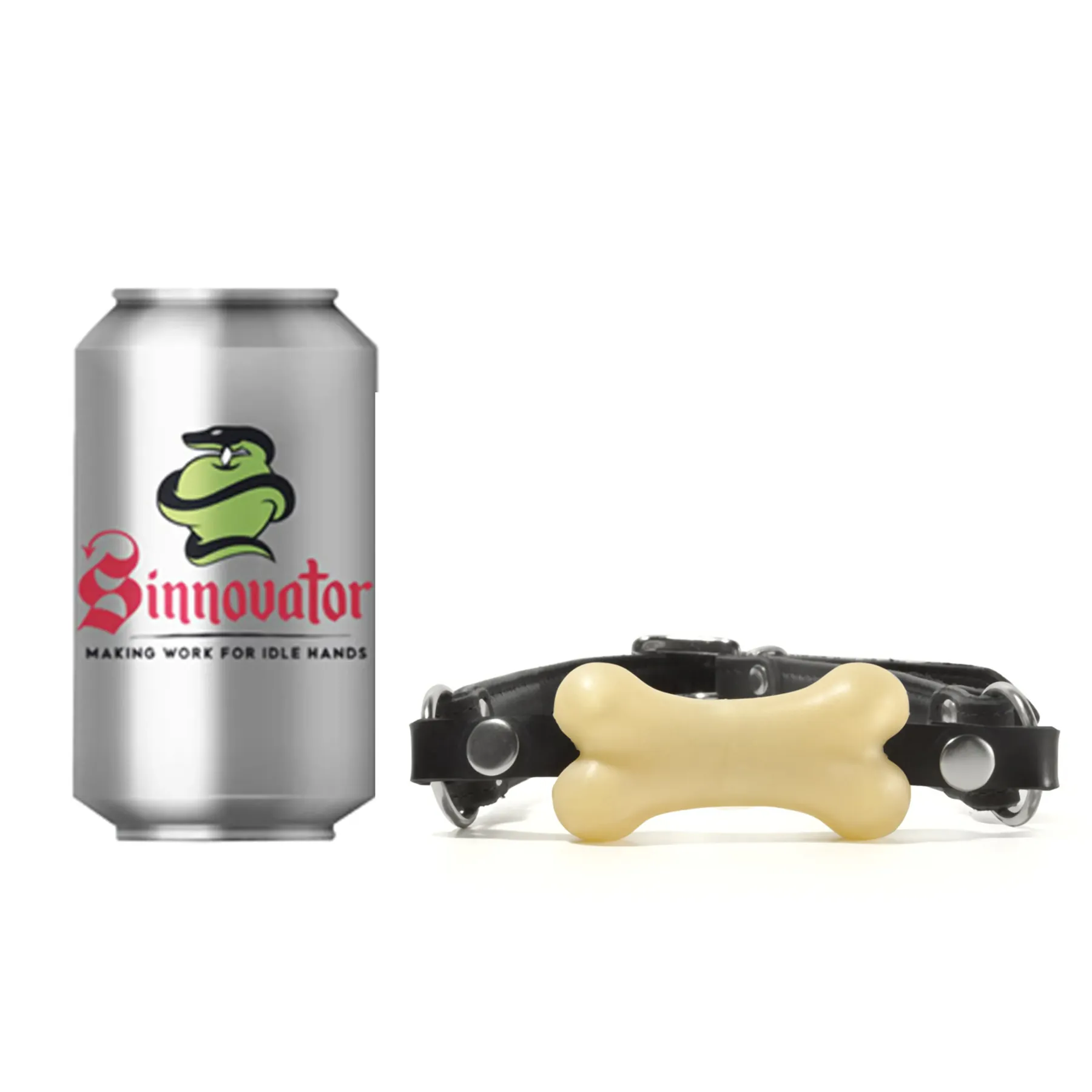 Sinnovator Bone Platinum Silicone Ready Made Bondage Gag