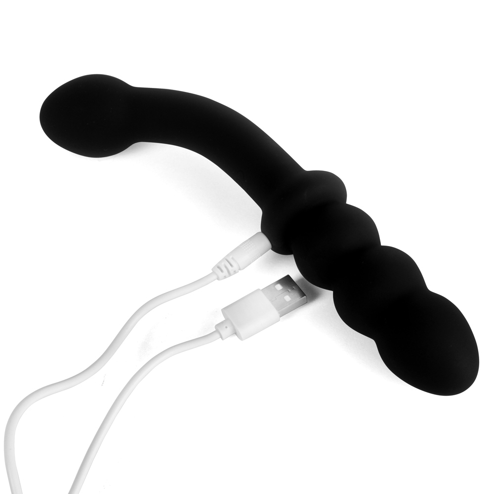 UberKinky Buzzed Vibrating Butt Plug with Anal Beads | UberKinky