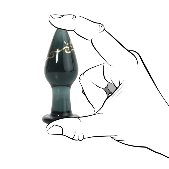 Passion8 Opulence Glass Butt Plug 4 Inches | UberKinky