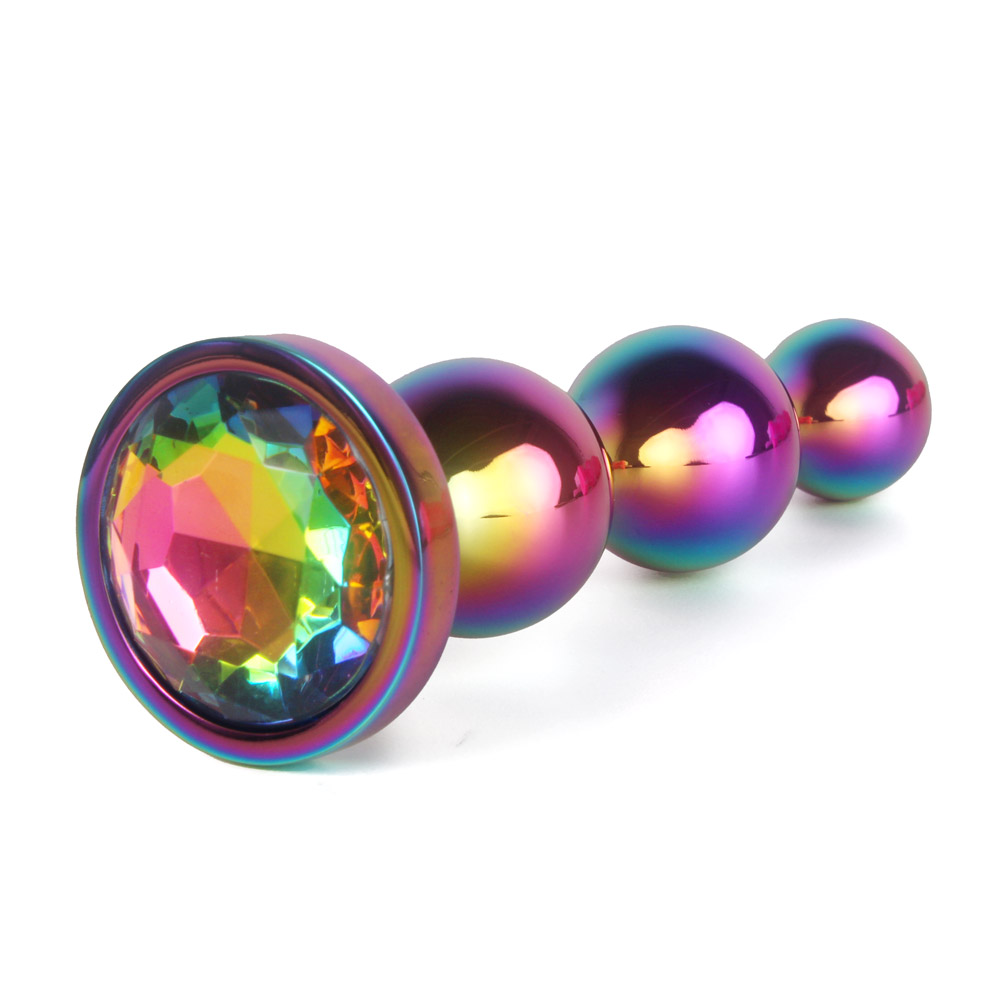 UberKinky Taste The Rainbow Jewelled Anal Beads