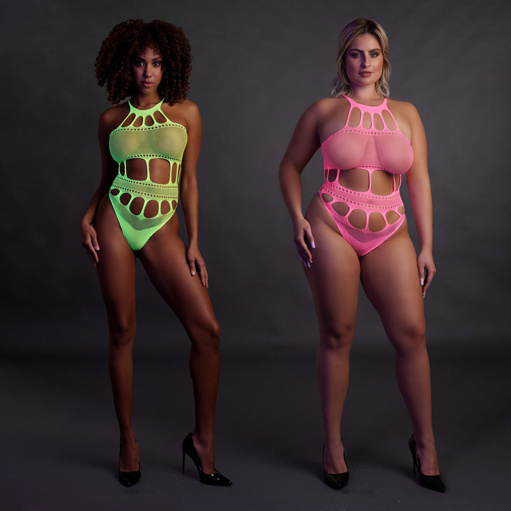 Ouch! Glow in the Dark Body with Grecian Neckline | UberKinky