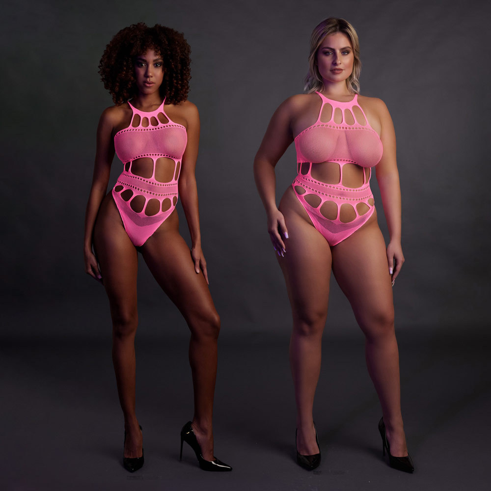 Ouch! Glow in the Dark Body with Grecian Neckline | UberKinky