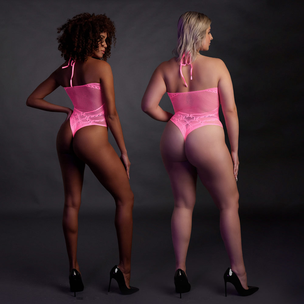 Ouch! Glow in the Dark Body with Halter Neck | UberKinky
