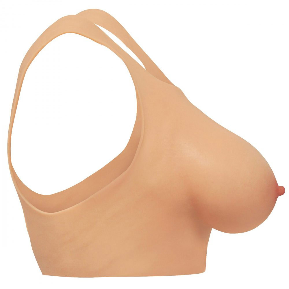 Master Series Perky Pair D-cup wearable Silicone Breasts | UberKinky