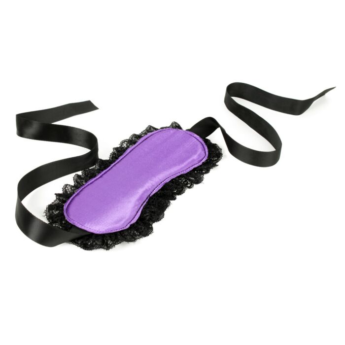 Bondage Play® Temptress Silk Blindfold and Cuff Set