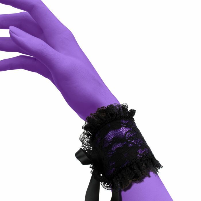 Bondage Play® Temptress Silk Blindfold and Cuff Set | UberKinky