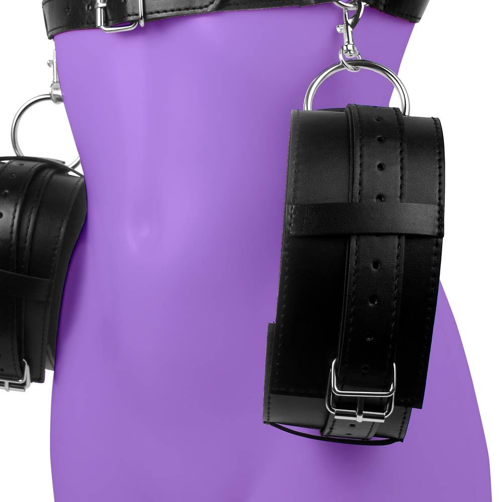 Bondage Play® All Access Body Harness with Thigh Cuffs | UberKinky