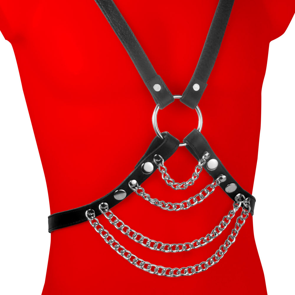 Uberkinky Demon Leather Bondage Harness | UberKinky