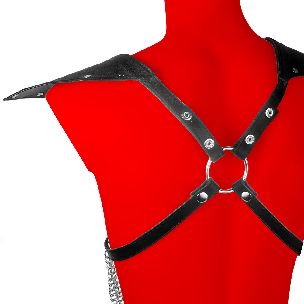 Uberkinky Demon Leather Bondage Harness | UberKinky