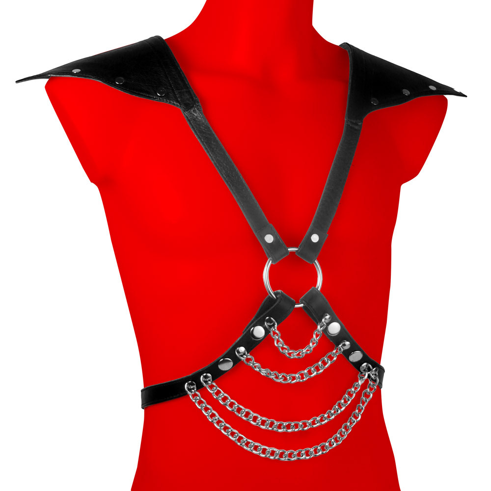 Uberkinky Demon Leather Bondage Harness | UberKinky