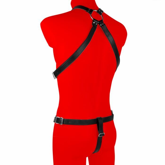 Uberkinky Strapping Bondage Harness with Jock Strap | UberKinky
