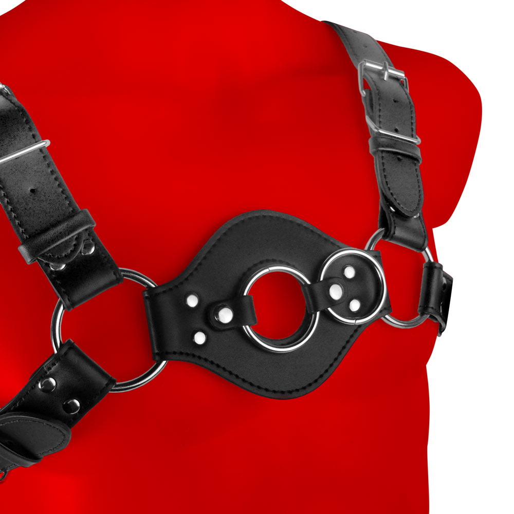 Uberkinky Hole In One Strap On Chest Harness