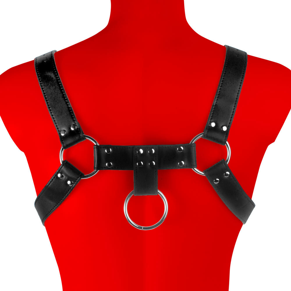 Uberkinky Hole In One Strap On Chest Harness | UberKinky