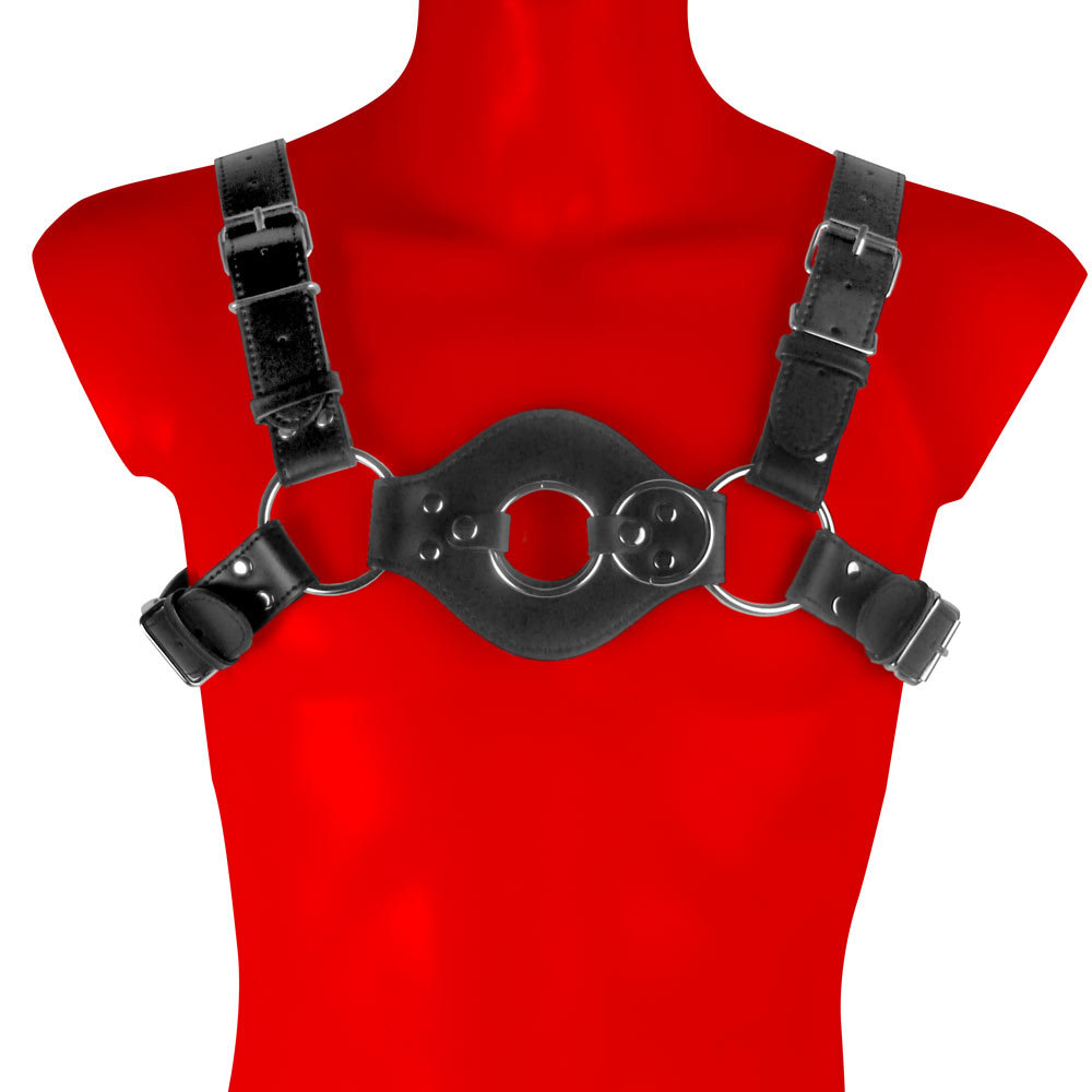 Uberkinky Hole In One Strap On Chest Harness | UberKinky