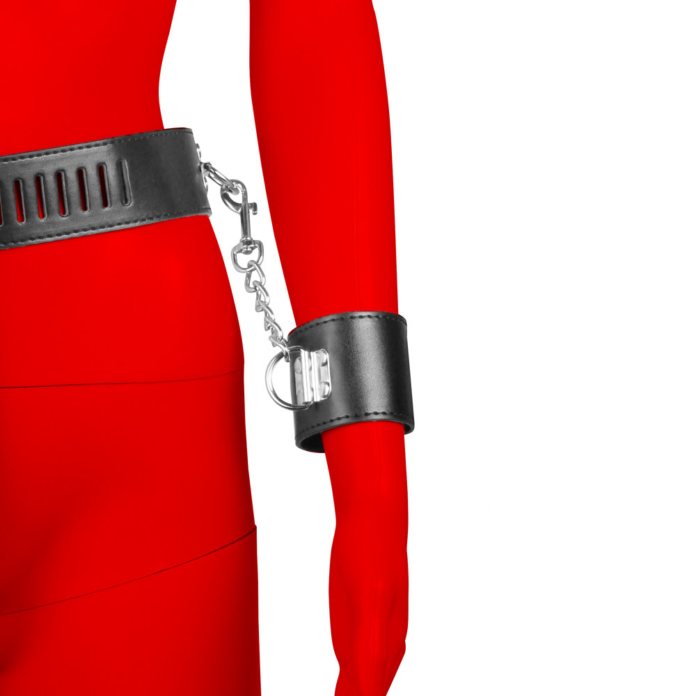 Uberkinky Denial Female Chastity Harness with Wrist Cuffs | UberKinky