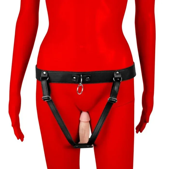 Uberkinky Plugged Female Chastity Harness | UberKinky