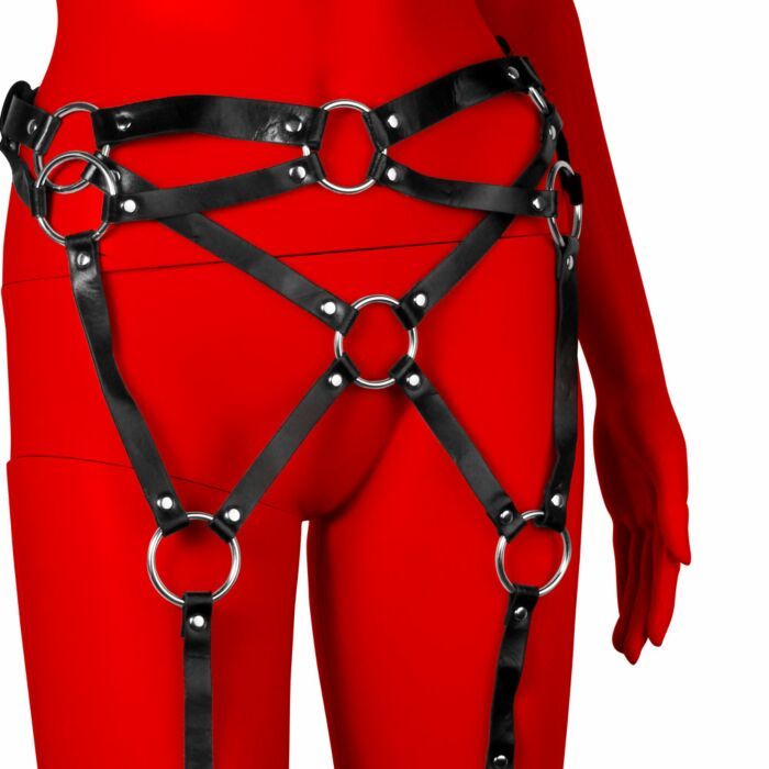Uberkinky Criss-Cross Waist and Thigh Harness | UberKinky