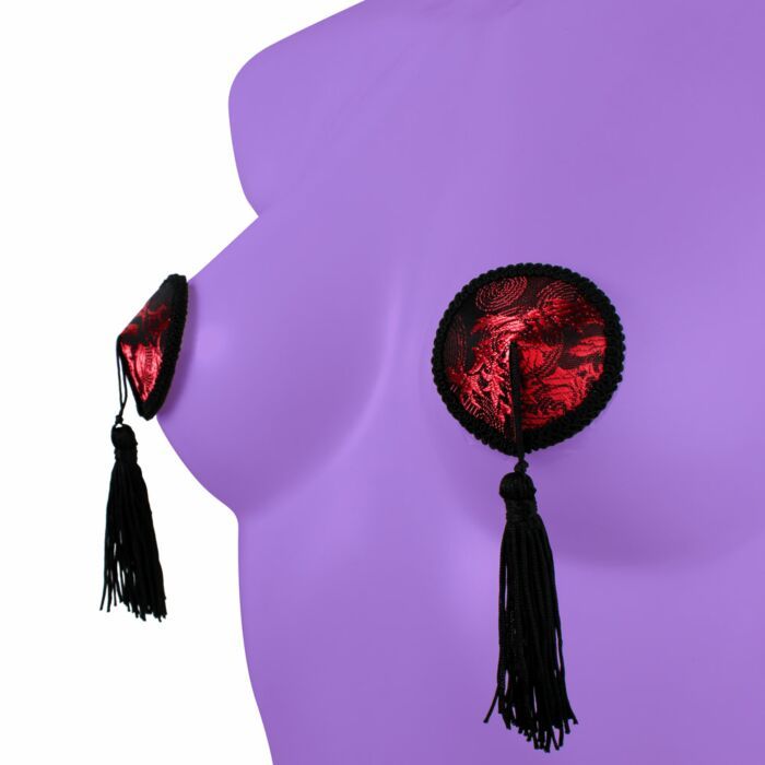 Bondage Play® Desire Nipple Pasties with Tassels | UberKinky