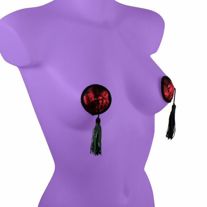 Bondage Play® Desire Nipple Pasties with Tassels | UberKinky