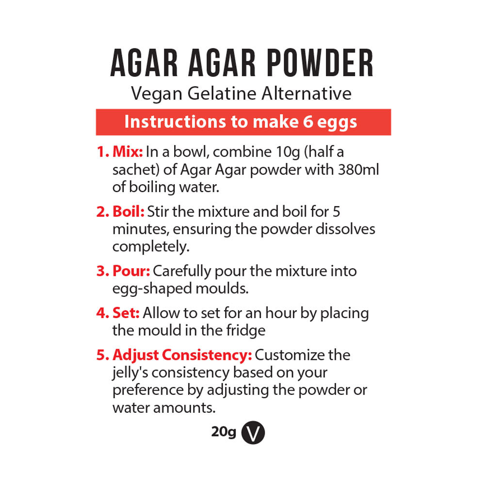 Agar Agar Powder for Dissolvable Ovipositor Eggs 20g | UberKinky