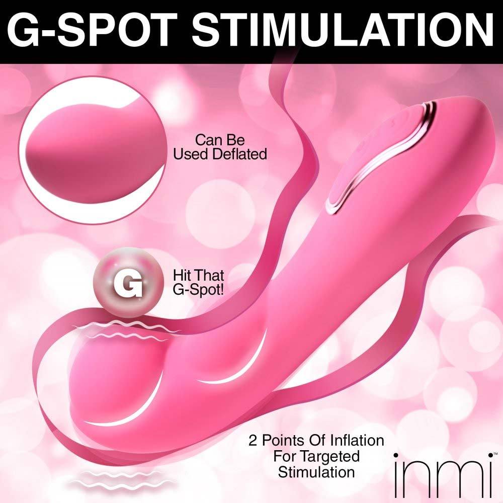 Inmi Extreme-G Inflating G-spot Silicone Vibrator 5.5 Inches | UberKinky
