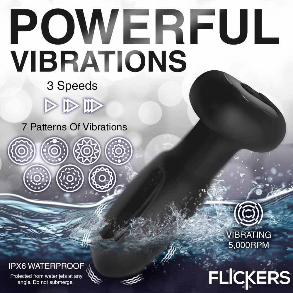 Inmi Extreme-G Vibrating and Flicking Silicone Butt Plug 4.4 Inches | UberKinky