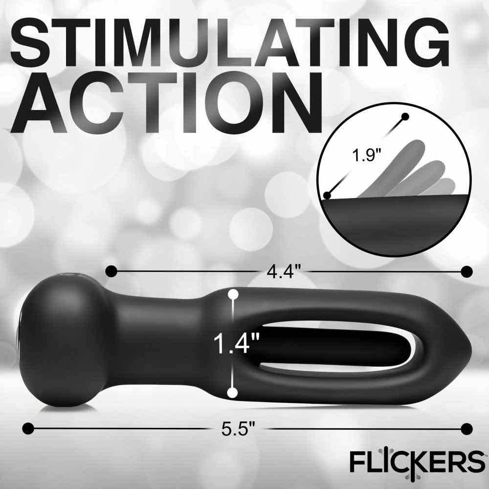 Inmi Extreme-G Vibrating and Flicking Silicone Butt Plug 4.4 Inches | UberKinky