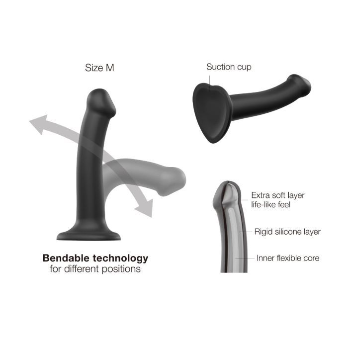 Strap On Me Dual Density Bendable Dildo 6 Inches