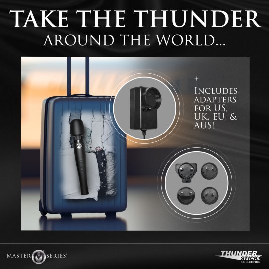 Master Series Thunderstick Pro Silicone Wand Massager