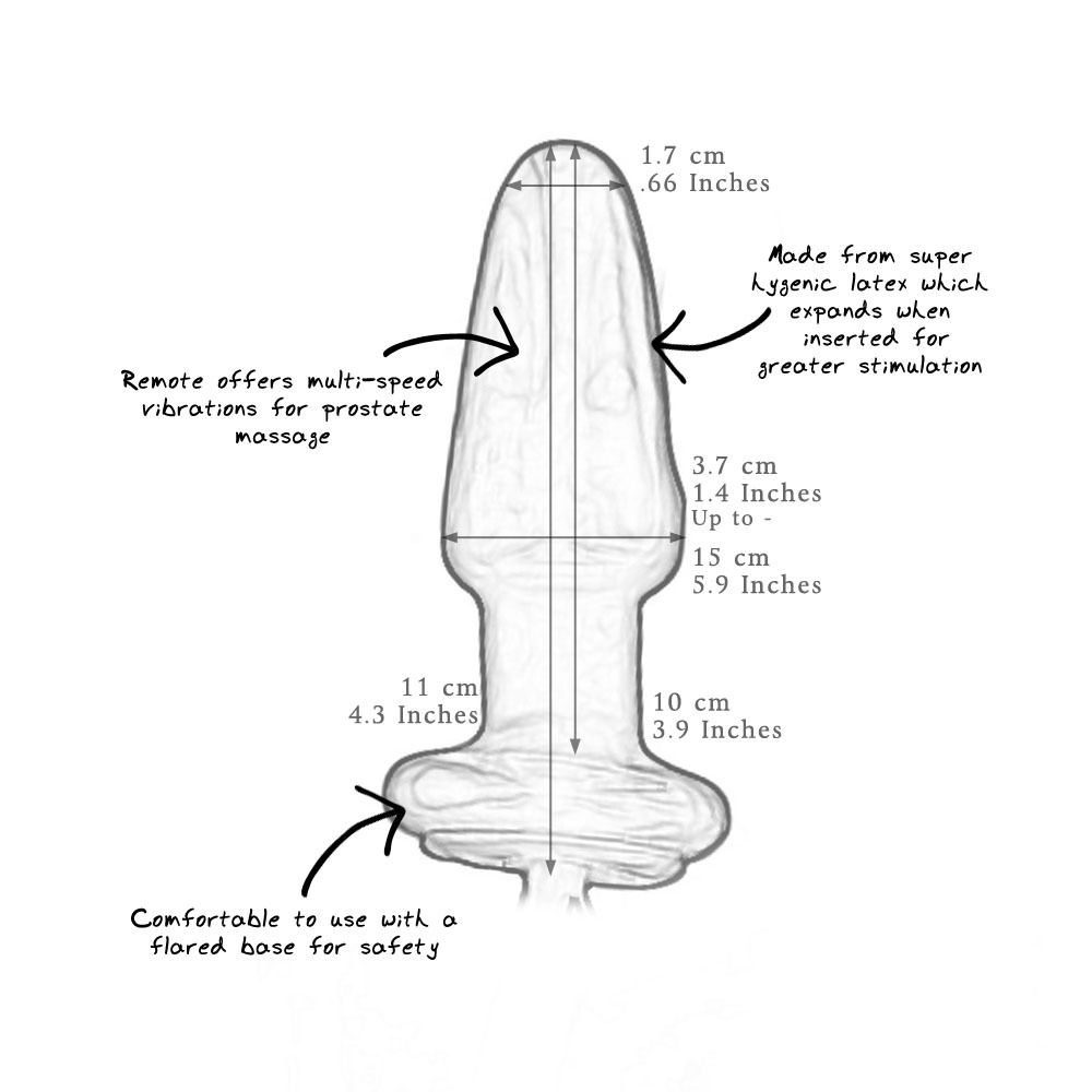Seven Creations Inflatable Vibrating Butt Plug 3.9 Inches | UberKinky